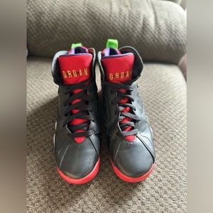 OG NIKE AIR JORDAN RETRO 7 MARVIN THE MARTIAN SZ 5 BLACK RED GREEN 304775-029